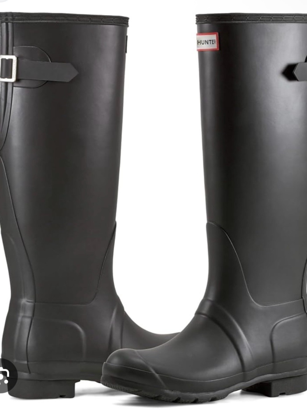 Hunter Women's Tall Black Rain Boots